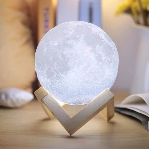Image of Enchanting Touch Control 3D Moon Night Light Lamp