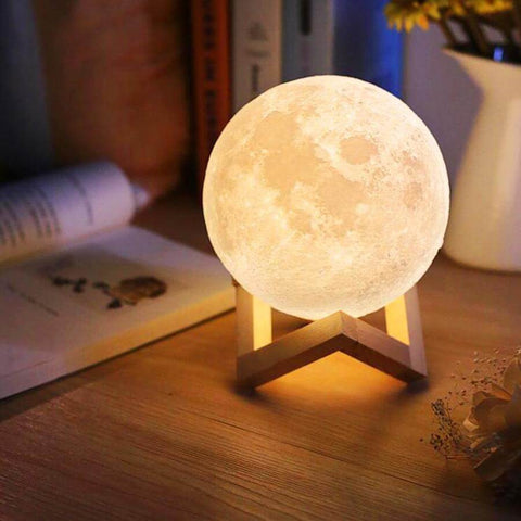 Image of Enchanting Touch Control 3D Moon Night Light Lamp