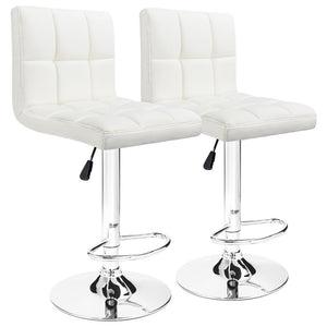 Furmax Bar Stools Modern Pu Leather Adjustable Bar Stool Set of 2