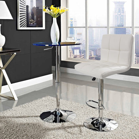 Image of Furmax Bar Stools Modern Pu Leather Adjustable Bar Stool Set of 2