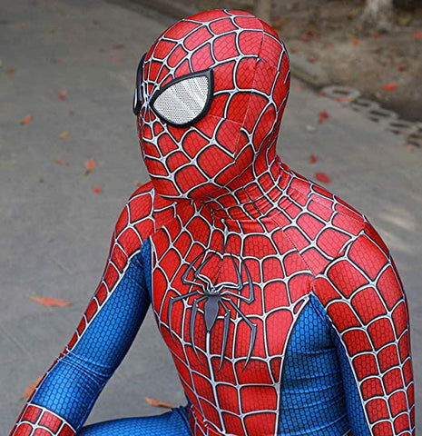 Image of Unisex Spiderman Costume Adult/Kids 3D Style