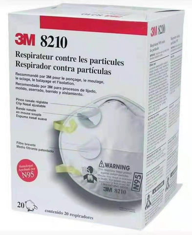 Image of (10 Pack) 3M™8210 N95 Approved Respirator Face Particulate Mask