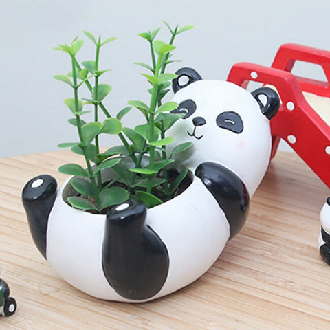 Image of Cute Animal Resin Flower Planter Flowerpot Succulent Plant Pot Home Garden Decor