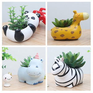 Cute Animal Resin Flower Planter Flowerpot Succulent Plant Pot Home Garden Decor