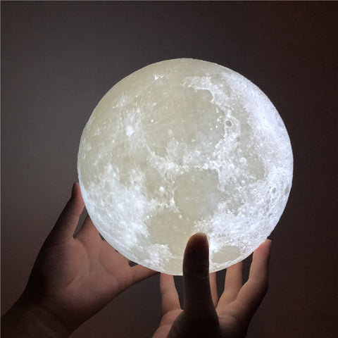 Image of Enchanting Touch Control 3D Moon Night Light Lamp