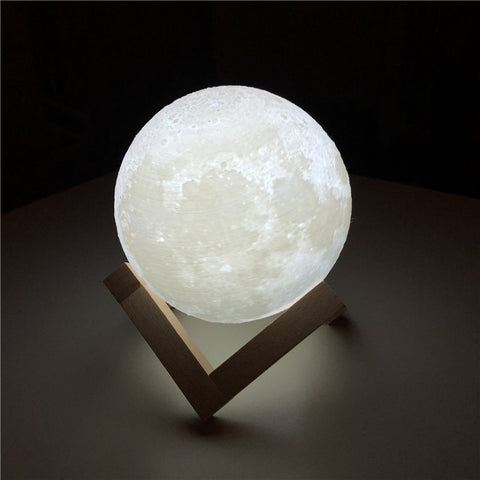 Image of Enchanting Touch Control 3D Moon Night Light Lamp