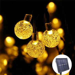 Outdoor Solar String Fairy Lights 50 LED Crystal Ball