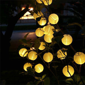 Outdoor Fairy Lantern 30 LED Solar String Lights